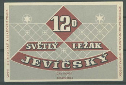 Tchécoslovaquie Tchéquie  Etiquette Bière Czechoslovakia Czech Beer Label - Bier