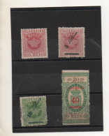 PORTUGAL  MACAO  4  Timbres  Dont 3 Surchargés  Neufs Avec Charnière - Unused Stamps