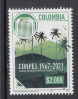 2021 Colombia CONPES Political Economy Council  Complete Set Of 1  MNH - Colombia