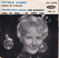 PETULA CLARK CHANTE EN FRANCAIS VOL 14 (LETTRAGE BLEU) - FR EP - PRENDS MON COEUR  + 3 - Autres - Musique Française