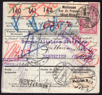 FRANCE 1927. Parcel Card To Hungary - Briefe U. Dokumente