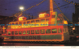 R654651 Blackpool Illuminations. Illuminated Tramcar. Bamforth. Color Gloss. Vie - Monde