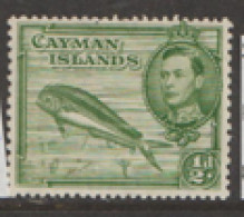 Cayman Islands 1938  SG 116  1/2d  Perf 13.1/2x 12.1/2   Mounted Mint - Cayman Islands