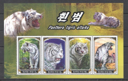 North Korea - 2005 - Big Cats - Yv 3436/39 - Big Cats (cats Of Prey)