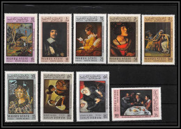 Aden - 1087 Mahra State ** MNH N°48/56 Tableau Paintings 1967 Gauguin Hals Fragonard Botticelli Van Dyck Velazquez - Andere & Zonder Classificatie