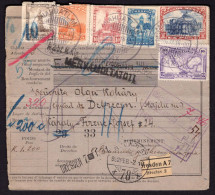 MEXICO 1932. Parcel Post Card To Hungary - Mexico