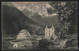 AK St. Martin Bei Lofer, Maria Kirchental, Gasthof Und Kirche  - Otros & Sin Clasificación
