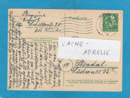 P 13. GANZSACHE AUS ERFURT. - Postal  Stationery