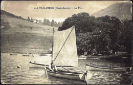 *CPA - 74 - TALLOIRES - Le Port - Voilier, Barque - Gros Plan TRÈS RARE - Talloires