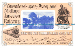 R655305 Stratford Upon Avon And Midland Junction Railway. The River Avon At Stra - Monde