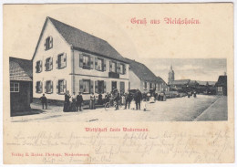 Gruss Aus Reichshofen Reichshoffen Wirtschaft Louis Wackerman Bas Rhin 1899 - Altri & Non Classificati