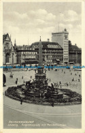R655999 Leipzig. Augustusplatz Mit Mendebrunnen. Reichsmessestadt. Karl Cramer - Monde