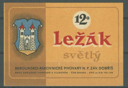 Tchécoslovaquie Tchéquie  Etiquette Bière Czechoslovakia Czech Beer Label - Bier