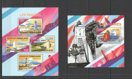 Tg549 2014 Togo Architecture Lighthouses Phares Kb+Bl Mnh - Other & Unclassified