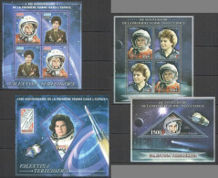 Pe526,853 2013 First Woman In Space Valentina Tereshkova !!! 2Kb+2Bl Mnh - Autres & Non Classés