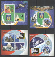 Pe949-950 2015 Space Baikonur Yuri Gagarin Voskhod 2 Sputnik 1 2Kb+2Bl Mnh - Sonstige & Ohne Zuordnung