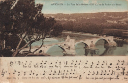 FRANCE - Avignon - Le Pont Saint Bénézet - Vu Du Rocher Des Doms - Carte Postale - Avignon (Palais & Pont)