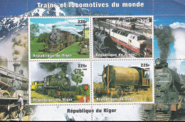 Niger - 1998 - Trains - Yv 1223/26 - Trains