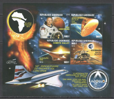 Vk029 2019 Space Eclipse Apollo 11 Concorde Neil Armstrong Halley'S Comet Kb Mnh - Other & Unclassified