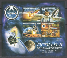 Vk028 2019 Space Apollo 11 Back To The Moon Nasa Collins Gemini 10 Kb Mnh - Autres & Non Classés