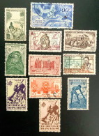 AFRIQUE OCCIDENTALE FRANCAISE - LOT TIMBRES DIVERS OBLITERES - Gebraucht