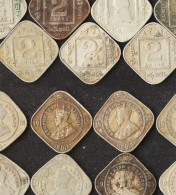 George 5 English India 15 2-Anna Coins Ca 1918-1935 - Inde
