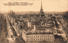 FRANCE - Paris - Panorama Vers Le Champ De Mars - La Grande Roue - La Tour Eiffel Et Le Trocadéro - Carte Postale - Panoramic Views
