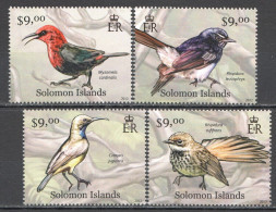 Wb363 2012 Solomon Islands Birds Fauna #1486-90 Set Mnh - Other & Unclassified