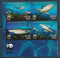 Nevis - 2014 - Shark - Mi 2888/91 - Fische