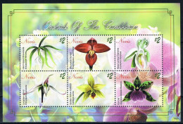 Nevis - 2010 - Flowers: Orchids Of The Caribean - Yv 2125/30 - Orchideen