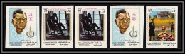 Aden - 996d State Of Upper Yafa N° 44/48 B 1968 Human Rights Kennedy ** MNH Non Dentelé Imperf  - Kennedy (John F.)