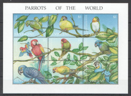 Nw0476 St.Vincent Fauna Birds Parrots Of The World 1Kb Mnh - Autres & Non Classés