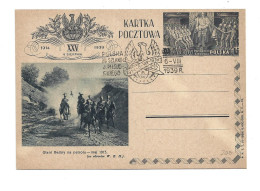 POLAND POLSKA - KARTA POCZTOWA 1939 STATIONERY ENTIER GANZSACHEN JOZEF PILSUDSKI - MILITARY ARMY ARMÉE MILITAIRE - Covers & Documents