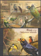 Ls035 2012 Solomon Islands Birds Fauna #1571-74+Bl108 Mnh - Other & Unclassified