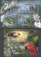 Ls024 2012 Solomon Islands Birds Fauna #1575-78+Bl109 Mnh - Other & Unclassified