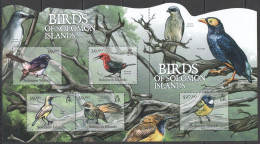 Ls005 2012 Solomon Islands Birds Fauna #1486-1490 1Sh Mnh - Autres & Non Classés