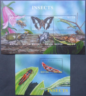 Nevis - 2002 - Insects - Yv 1580/85 + Bf 211 - Other & Unclassified