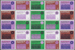 1971 Australia Christmas Block Of 25v. MNH Michel. N. 479/85 - Other & Unclassified