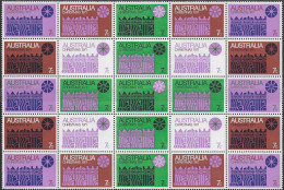 1971 Australia Christmas Block Of 25v. MNH Michel. N. 479/85 - Andere & Zonder Classificatie