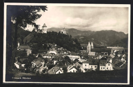 AK Friesach /Kärnten, Teilansicht Mit Gasthaus Ruine Petersberg  - Autres & Non Classés