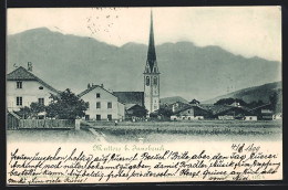 AK Mutters Bei Innsbruck, Teilansicht Mit Kirche  - Andere & Zonder Classificatie