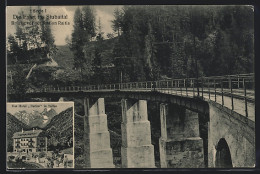 AK Telfes Im Stubaital, Hotel Serles, Brücke Vor Der Station Raitis  - Andere & Zonder Classificatie