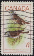 1969 Kanada ⵙ Mi:CA 438, Sn:CA 496, Yt:CA 422, Sg:CA 638, White-throated Sparrows (Zonotrichia Albicollis), Vögel - Usados