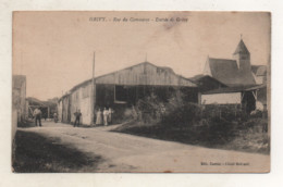 08. CPA - GRIVY - Rue Du Commerce - Entrée De Grivy - Hangar - église - 1940 - - Sonstige & Ohne Zuordnung