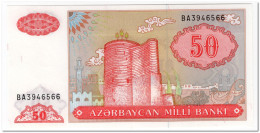 AZERBAIJAN,50 MANAT,1993,P.17,AU-UNC - Aserbaidschan