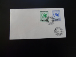 FDC Année Mondiale Du Réfugié World Refugee Year Liberia 1960  - Flüchtlinge