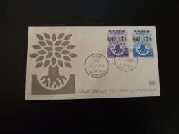 FDC Année Mondiale Du Réfugié World Refugee Year Libya 1960 (ex 2) - Refugees