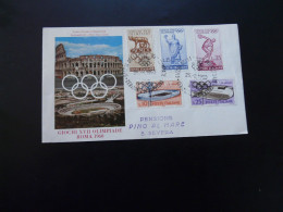 FDC Jeux Olympiques Roma Olympic Games Italia 1960 - Summer 1960: Rome
