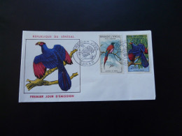 FDC Oiseaux Birds Guepier Touraco Senegal Poste Aerienne 1961 - Parrots