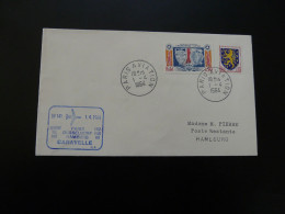 Lettre Premier Vol First Flight Cover Paris Hamburg Caravelle Lufthansa 1964 - Eerste Vluchten